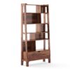 Alberto Solid Wood Bookshelf in Teak Finish - Urban Ladder