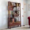 Alberto Solid Wood Bookshelf in Teak Finish - Urban Ladder