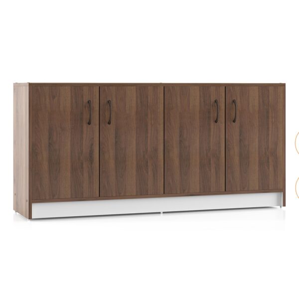 Alex 18 Pair Shoe Rack in Classic Walnut Finish - Urban Ladder