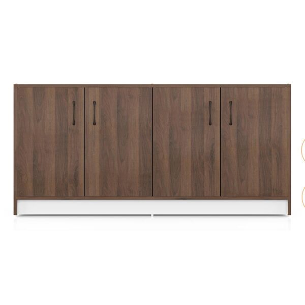 Alex 18 Pair Shoe Rack in Classic Walnut Finish - Urban Ladder