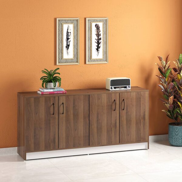 Alex 18 Pair Shoe Rack in Classic Walnut Finish - Urban Ladder