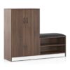 Alex 21 Pair Shoe Cabinet in Classic Walnut Finish - Urban Ladder