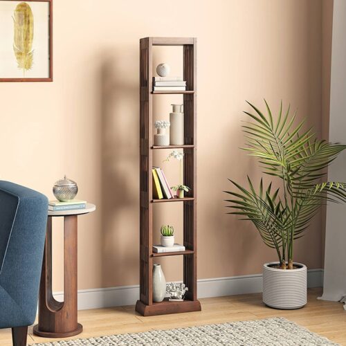Babylon Solid Wood Bookshelf in Walnut Finish - Urban Ladder