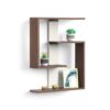 BLUEWUD Easton Engineered Wood Wall Shelf, Display Rack, 3 Shelves (Wenge & White)… - Bluewud