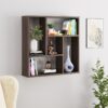 BLUEWUD Javies Engineered Wood Multipurpose Wall Decor Shelf, Display Rack (Wenge) - Bluewud