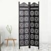 Cecil Solid Wood 4 Panel Room Divider - New Shilpi Handicrafts