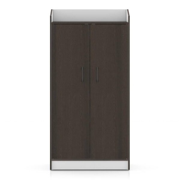 Hayes 18 Pair Shoe Rack In Dark wenge Finish - Urban Ladder