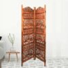 Laurentine Solid Wood 4 Panel Room Divider - New Shilpi Handicrafts