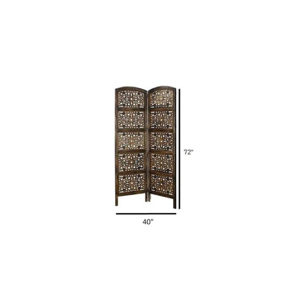 Lyndall Solid Wood 4 Panel Room Divider - New Shilpi Handicrafts