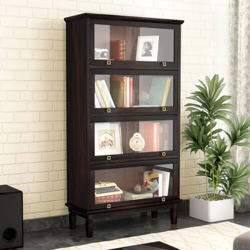 Malabar Solid Wood Bookshelf in Mango Mahogany Finish - Urban Ladder