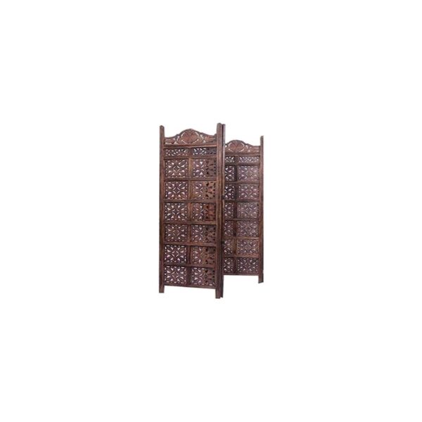 Marvin Solid Wood 4 Panel Room Divider - New Shilpi Handicrafts