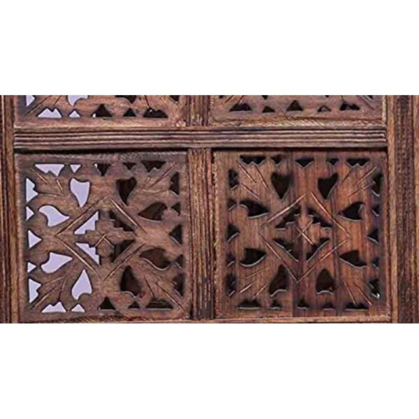 Marvin Solid Wood 4 Panel Room Divider - New Shilpi Handicrafts