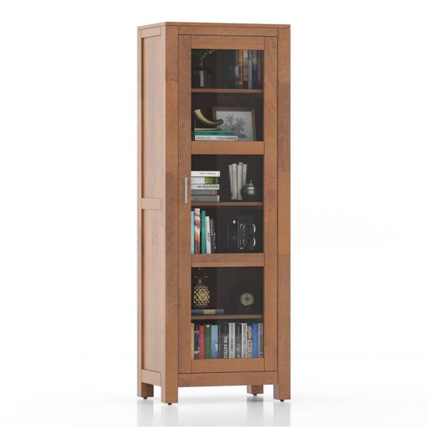 Murano Bookshelf cum Display Unit Finish Amber Walnut - Urban Ladder