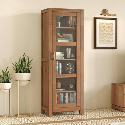 Murano Bookshelf cum Display Unit Finish Amber Walnut - Urban Ladder