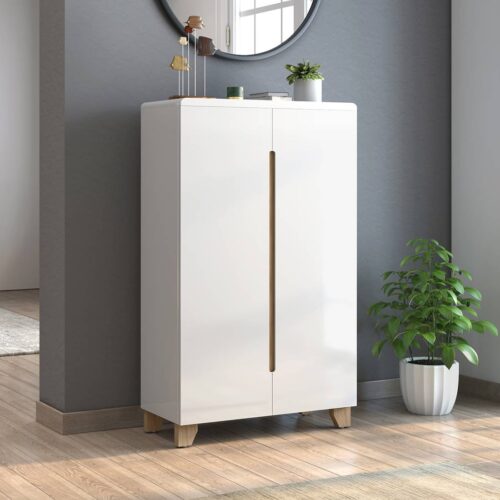 Oslo High Gloss 21 Pair Shoe Rack In White Finish - Urban Ladder Oslo High Gloss 21 Pair Shoe Rack In White Finish - Urban Ladder