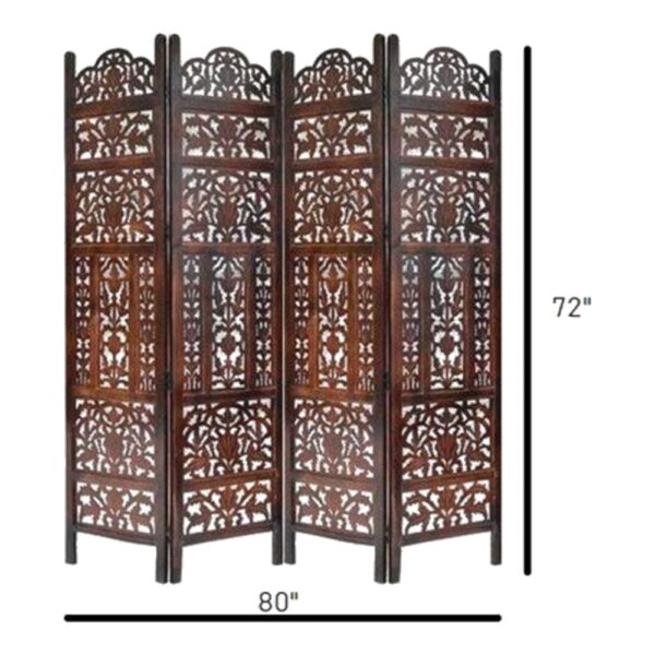 Shilpi Handcarved Wooden Room Divider Panels -NSHC039 - New Shilpi Handicrafts