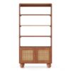 Takai Solid Wood and Cane Bookshelf In Red Cedar Finish - Urban Ladder Takai Solid Wood and Cane Bookshelf In Red Cedar Finish - Urban Ladder
