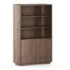 Torin Solid Wood Bookshelf In Danish Walnut Finish - Urban Ladder