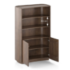 Torin Solid Wood Bookshelf In Danish Walnut Finish - Urban Ladder