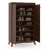 Webster 24 Pair Shoe Rack in Walnut Finish - Urban Ladder