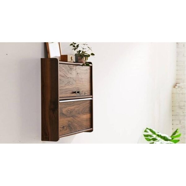 WOODENMOOD Rectangular Wall Cabinet Cum Study - Woodenmood