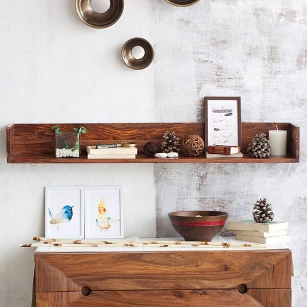 WOODENMOOD Rectangular Wall Rack - Woodenmood