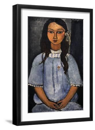 "Alice" C.1918. National Museum of Art. Copenhagen. Denmark - Black Framed Art Print Wall Art, 12x18