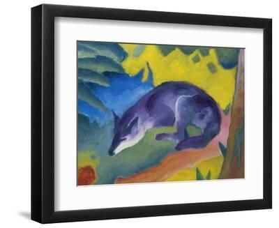 Blue Fox, 1911 - Black Framed Art Print Wall Art, 12x9 Blue Fox, 1911 - Black Framed Art Print Wall Art, 12x9