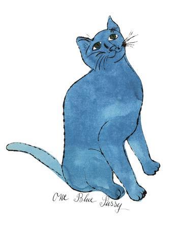 Cat From "25 Cats Named Sam and One Blue Pussy", c. 1954 (One Blue Pussy) - Wall Art Print, 11x14 Cat From "25 Cats Named Sam and One Blue Pussy", c. 1954 (One Blue Pussy) - Wall Art Print, 11x14