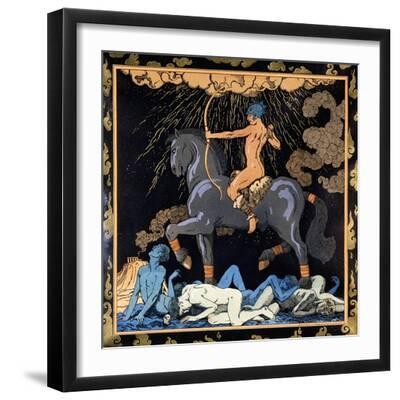 Celui Qui Monte Le Cheval Noir, C.1917-1920 - Black Framed Art Print Wall Art, 16x16 Celui Qui Monte Le Cheval Noir, C.1917-1920 - Black Framed Art Print Wall Art, 16x16
