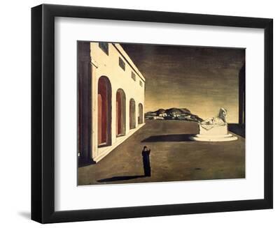 Chirico: Melancolie, 1913 - Black Framed Art Print Wall Art, 12x9