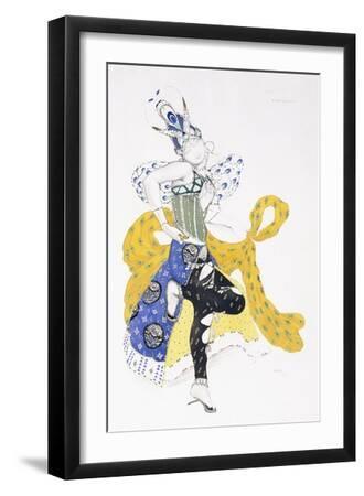 Costume Design for Madame Trouchanova in 'La Peri' - Black Framed Art Print Wall Art, 12x18