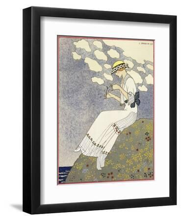 Design for a country dress by Maison Paquin, 1913 - Black Framed Art Print Wall Art, 9x12 Design for a country dress by Maison Paquin, 1913 - Black Framed Art Print Wall Art, 9x12