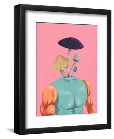 Dr Fun Guy - Black Framed Art Print Wall Art, 9x12