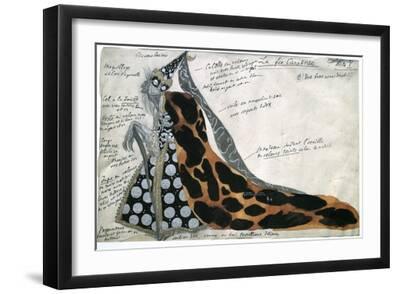 Fairy Carabosse, Costume Design for Tchaikovsky's Ballet Sleeping Beauty, Early 19th Century - Black Framed Art Print Wall Art, 18x12 Fairy Carabosse, Costume Design for Tchaikovsky's Ballet Sleeping Beauty, Early 19th Century - Black Framed Art Print Wall Art, 18x12