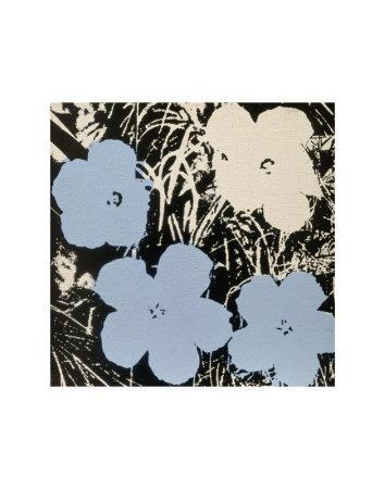 Flowers, c.1965 (Blue, Ivory) - Wall Art Print, 11x14 Flowers, c.1965 (Blue, Ivory) - Wall Art Print, 11x14