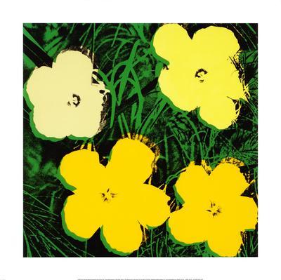 Flowers, c.1970 (Yellow) - Giclee Print, 24x24 Flowers, c.1970 (Yellow) - Giclee Print, 24x24