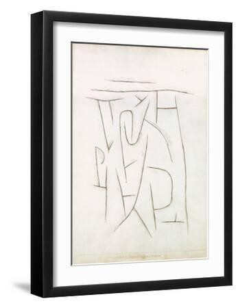 Fragments of the Area from Long Ago, c.1937 - Black Framed Art Print Wall Art, 16x20