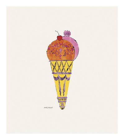 Ice Cream Dessert, c. 1959 (red and pink) - Wall Art Print, 20x22 Ice Cream Dessert, c. 1959 (red and pink) - Wall Art Print, 20x22