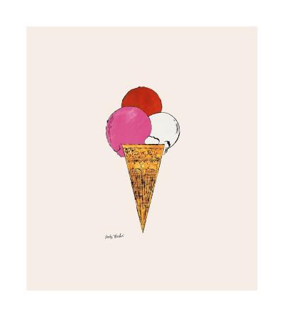 Ice Cream Dessert, c.1959 (Red, Pink and White) - Giclee Print, 22x24