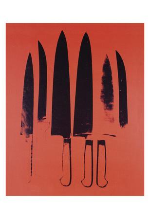 Knives, c. 1981-82 (Red) - Wall Art Print, 13x19 Knives, c. 1981-82 (Red) - Wall Art Print, 13x19