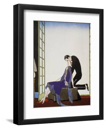 Le Feu - Black Framed Art Print Wall Art, 9x12