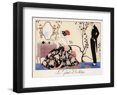 Le Grand Décolletage, 1921 - Black Framed Art Print Wall Art, 12x9