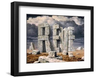 Magritte: Art, 1950 - Black Framed Art Print Wall Art, 12x9