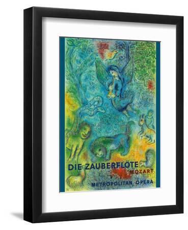 Mozart’s The Magic Flute (Die Zauberflöte) Vintage Metropolitan Opera Poster, 1966 - Black Framed Art Print Wall Art, 9x12