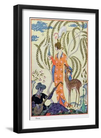 'Persia', 1912 - Black Framed Art Print Wall Art, 12x18