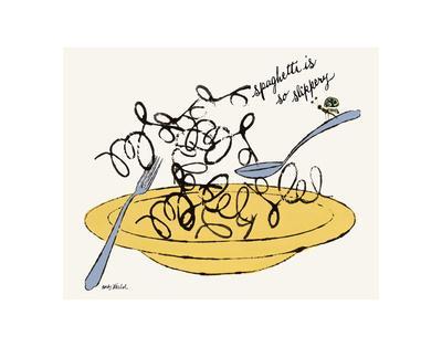 Spaghetti is So Slippery, c. 1958 - Wall Art Print, 14x11