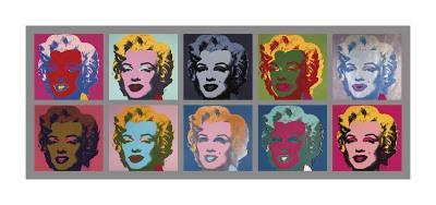 Ten Marilyns, c.1967 - Giclee Print, 34x16