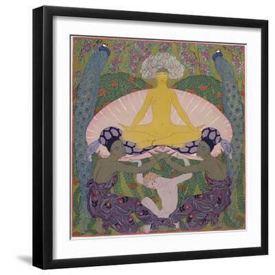 The Birth of Venus - Black Framed Art Print Wall Art, 16x16