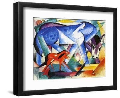 The First Animals, 1913 - Black Framed Art Print Wall Art, 12x9